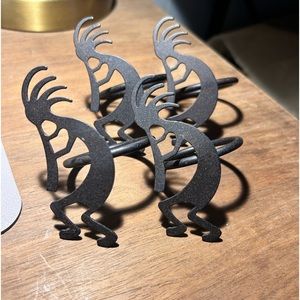Kokopelli Napkin Rings (4)